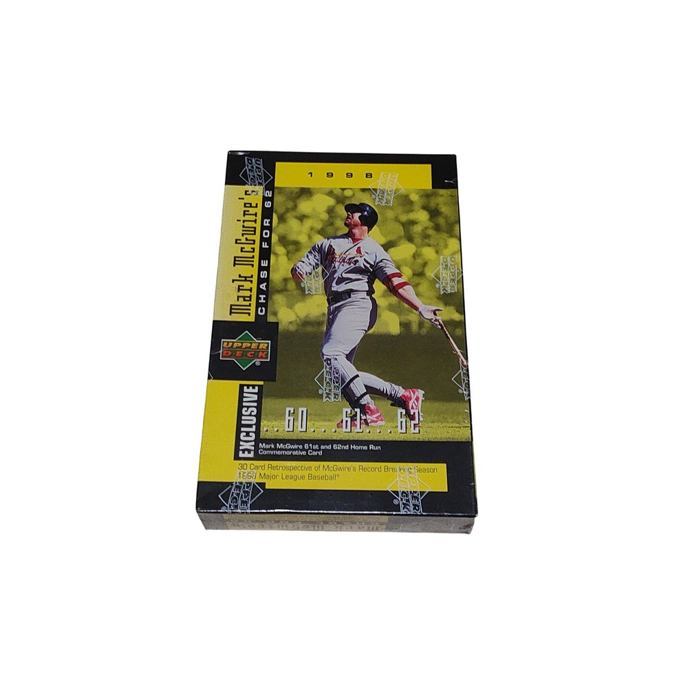 1998 Upper Deck Mark McGwire Chase for 62 Exclusive 30 Card Box Set Sealed